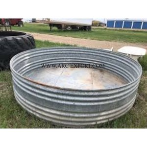 Bañera de agua de jardinería de Metal galvanizado Vintage para sala de estar, jardinería de flores, plantación de estética al aire libre, suministros de bañera de almacenamiento de agua - Product Image 6