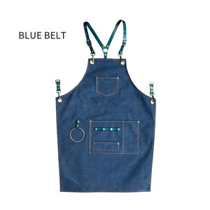 Delantal de lona gruesa Ropa DE TRABAJO personalizada Resistente a las manchas Entrega de lotes de una pieza Impermeable Algodón puro Transfronterizo - Product Image 2