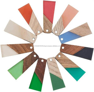 Pendentif en bois résine BOHO collier pendentif en bois résine fabriqué en Inde collier grossiste - Product Image 1