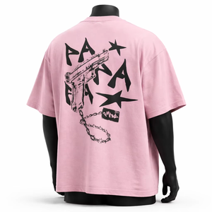 Camiseta de Hombre Rosa, Corte Regular, Manga Corta, Cuello Redondo, Estilo Casual, Tejido de Punto Transpirable, 100% Algodón Jersey - Product Image 4