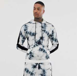 Produits très demandés, sweats à capuche tie-dye unis, sweats à capuche oversize de haute qualité, mode, pull à capuche d'hiver en polyester et coton, logo personnalisé - Product Image 3