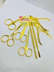 Herramientas para el cuidado de las uñas de estilo japonés chapado en oro con logotipo personalizado, nuevo diseño, pinzas para cutículas de acero inoxidable y tijeras empujadoras de cutículas - Product Image 5