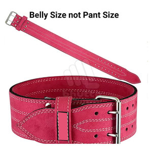 เข็มขัดยกน้ำหนักหนังวัวคุณภาพสูงสำหรับผู้ชาย พร้อมหัวเข็มขัดกันลื่น ช่วยพยุงหลังสำหรับออกกำลังกาย - Product Image 5