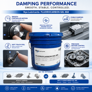 Lubrificanti NYE 868 Grasso a Bassa Volatilità Resistente agli Agenti Chimici per Lubrificazione di Precisione, <span class=keywords><strong>Lubrificante</strong></span> Sintetico in <span class=keywords><strong>Gel</strong></span> PFPE - Product Image 6
