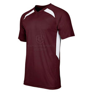 เสื้อซอฟต์บอลผ้าโพลีเอสเตอร์100% แห้งเร็วระบายอากาศได้ดีมีสีและโลโก้ตามสั่งสำหรับชุดกีฬาสำหรับผู้ใหญ่ของผู้ชาย - Product Image 3