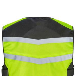 2023 gilet réfléchissant maille crochet boucle gilet de sécurité gilet de travail Hi Vis noir réfléchissant OEM gilet personnalisé - Product Image 6