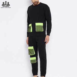 Conjunto Deportivo Informal de Invierno para Hombre |   Conjunto Deportivo de Algodón 100% Sólido |   Ropa Deportiva Transpirable, Ligera y Ecológica para Gimnasio - Product Image 3