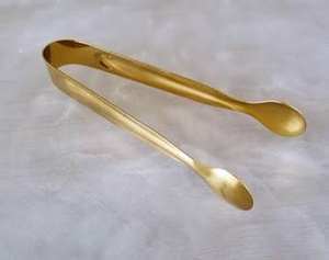 Pinces de cuisine en laiton antidérapantes en gros, résistantes à la chaleur, ustensiles de cuisine pour servir le steak, le pain, la salade, utilisation à la maison - Product Image 2