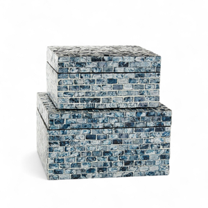 Boîte de rangement pour bijoux en nacre naturelle, incrustation artisanale de coquillages, approvisionnement direct usine - Product Image 3