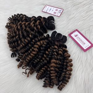 Precio de Fábrica Extensiones de Cabello Virgen Vietnamita Remy de Lujo de 24 Pulgadas, Liso, Doble Trama, Color Balayage, Tejido a Máquina de Alta Calidad - Product Image 5