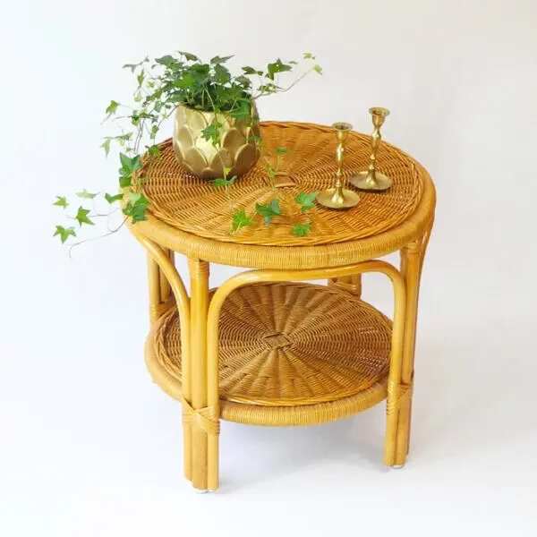 Стол из натурального ротанга, кофейный чайный столик ручной работы, оконный столик для гостиной спальни, изготовленный вьетнамской ФБА-Амазонкой