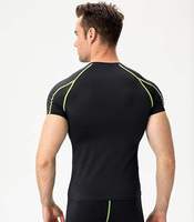 Camiseta de Compresión de Manga Larga para Hombre, Secado Rápido, Transpirable, Ecológica, Spandex/Poliéster, Gimnasio, Fitness, Entrenamiento, Venta al Por Mayor