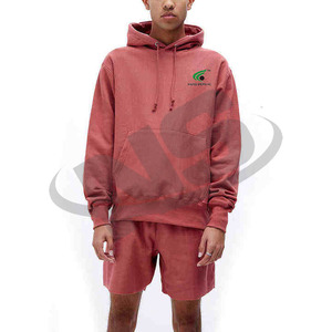 Ensemble sweat-shirt et short pour homme, best-seller, couleur unie, coupe ample, coton, survêtement de sport, logo personnalisé, fabricant en gros - Product Image 4