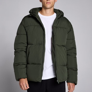 Chaqueta de Invierno para Hombre, Estilo Urbano con Cuello Alto, Prenda Exterior Transpirable y Resistente al Agua con Estampado de Letras - Product Image 6