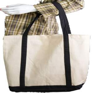 New Style Fashion Eco Friendly Shopping Women Grocery Cotton <b>Tote</b> <b>Bag</b> <b>Pocket</b> Zipper Embroidery Custom Printed Logo Daily Use - Product Image 1