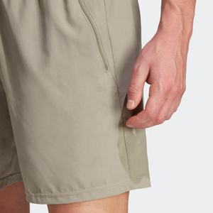 Quick Dry Elastic Waist Men Athletic Gym <b>Shorts</b> With <b>Zip</b> <b>Pockets</b> Compression Cropped Fit Polyester Workout Jogger <b>Shorts</b> - Product Image 5
