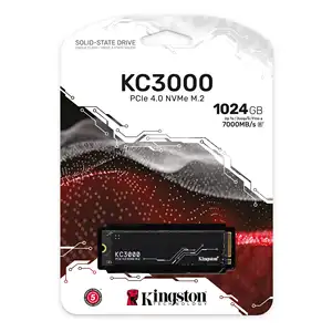 Kingston KC3000 PCIe 4.0 NVMe M.2 SSD ad alte prestazioni 6GB di archiviazione su disco singolo nuovo SSD nero per Desktop e Laptop pc