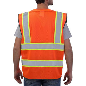 Vêtements de travail Gilet de sécurité en nylon et polyester Gilet de sécurité sur mesure Gilet de sécurité haute visibilité le plus vendu - Product Image 6