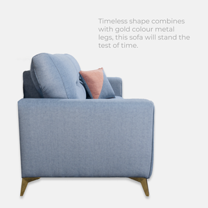 Goodnite - Juego de Sofás Seccionales de Tela Tapizada Ecológica de 2+3 Plazas, Diseño Minimalista, Espuma de Alta Densidad, Duradero para Sala de Estar - Product Image 3