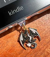 Charmes Kindle - Accessoire Kindle, Charme pour téléphone, Charme USB, Charme pour iPhone, Charme pour iPad, Cadeau littéraire, Bouchon anti-poussière