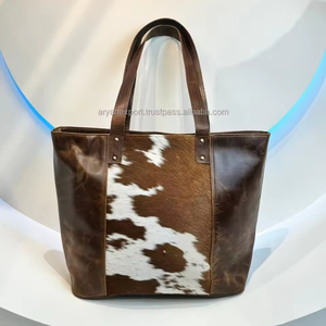 Fabricante de bolsos al por mayor de moda vintage de alta calidad de gran capacidad de cuero genuino bolso de hombro para las mujeres - Product Image 3