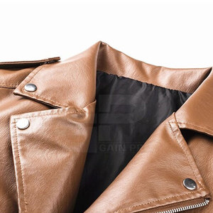 Col personnalisé meilleure couleur veste en cuir pas cher prix nouveau Design veste en cuir pour la vente en ligne - Product Image 1