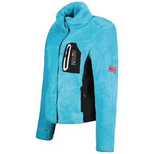 Veste en polaire décontractée à col montant respirante et unique pour femmes, fermeture éclair confortable, vêtements d'hiver confortables, veste à coupe moderne - Product Image 3