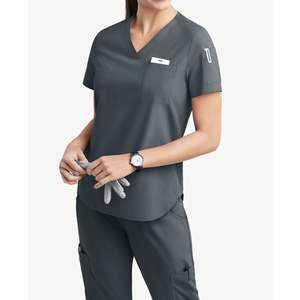 Trajes de exfoliación antibacterianos para mujer, estiramiento de cuatro vías, comodidad, ribete de punto de costilla, bolsillo utilitario, estética, clínica Dental, juegos de exfoliación suave - Product Image 6