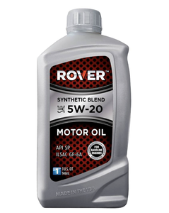 น้ำมันเครื่องสังเคราะห์ผสม ROVER ป้องกันการสึกหรอ SAE 5W-20 บรรจุ 6 ขวด ขนาด 1 ควอร์ต - Product Image 1
