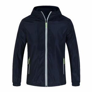 Chaqueta Cortavientos con Capucha Extra Grande, Unisex, con Logotipo Personalizado al por Mayor, Reflectante, Impermeable, Ligera, Transpirable, para Deportes al Aire Libre - Product Image 2