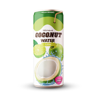 Eau de coco pure naturelle certifiée HALAL ISO de haute qualité 240 ml, goût sucré, saveur originale, durée de conservation de 24 mois, boisson