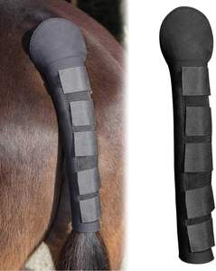 Adjustable Non-Slip Horse Tail Wrap Protector with Touch Fasteners Breathable Bandage for Show & Stable Use - Product Image 1
