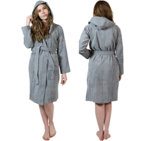 Peignoir unisexe léger à capuche en coton mousseline turc 100 % personnalisé, manches longues, doux, pour la plage, haute absorption