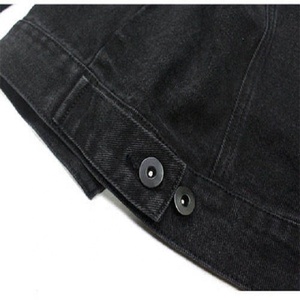 Veste en jean bleu uni sur mesure 2022 pour hommes Qualité supérieure Toile d'hiver avec des designs personnalisés Nouvelle collection - Product Image 4