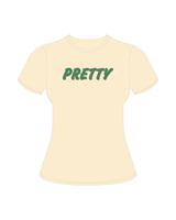 T-shirt neutre 08 pour femme, vêtement de sororité grecque, rose et vert, personnalisable, décontracté, été, 100% coton avec diamants