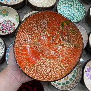 Tazón y taza de laca de coco de alta calidad, vajilla ecológica para decoración del hogar disponible para la venta - Product Image 3