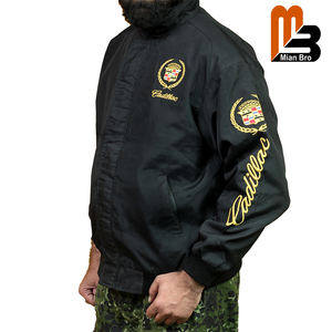 Customized Men's <b>Winter</b> <b>Sports</b> Windbreaker Jacket Fully Embroidered Loose Fit Canvas Fabric Coated Breathable Training Company - Product Image 2