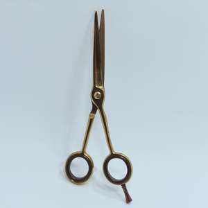 กรรไกรตัดผมใบมีดคมสีทองสไตล์มืออาชีพ - Product Image 4