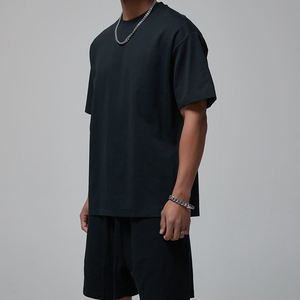 BlanqWear <b>Mens</b> O-Neck Short Sleeve <b>Fleece</b> Formal T-<b>Shirt</b> Loose Fit Premium 100% Cotton 280g Anti-Bacterial Quick Dry - Product Image 3