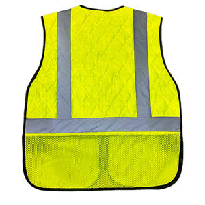 Water Activated Waterproof Fluorescent Evaporative Cooling Vest Hi Visibility Workwear Wearer <b>Stays</b> Cool Dry Breathable Comfort - Product Image 3