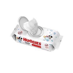 Lingettes Huggies Premium avec une formule sûre et sans alcool pour les nouveau-nés et les peaux sensibles - Product Image 1