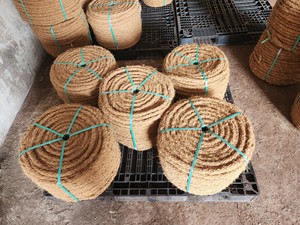 100% produits agricoles en fibre de noix de coco naturelle respectueux de l'environnement Flexible noix de coco CORDE MAT NET LOGS du Vietnam Exportation de marchandises - Product Image 3