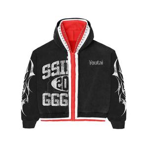 Survêtement tricoté personnalisé pour hommes sweat à capuche respirant deux pièces ensemble de sport fournisseur OEM tenue de jogging décontractée - Product Image 2