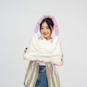 Sac fourre-tout pour femme Hody toutes saisons, grande capacité, matériau crinkle premium, fermeture à glissière, poche intérieure, série multi-usages, violet - Product Image 4