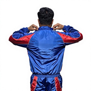 YUKARI ENTERPRISES Customized Winter Unisex Sportswear Set <b>Lightweight</b> Nylon <b>Jacket</b> Pants Zippered Windproof Casual <b>Running</b> - Product Image 4