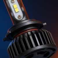 Ampoule de phare LED H4 H7 H11 45800LM 9005 9012 IP68 Dissipateur thermique en aluminium Plug & Play Kit voiture Blanc 6000K Universel