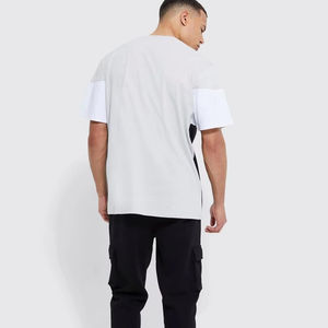 เสื้อยืดโอเวอร์ไซส์ทรงหลวม คอกลม แขนสั้น สไตล์วินเทจ ย้อมสีเอซิด แบบยูนิเซ็กซ์ สีพื้น - Product Image 1