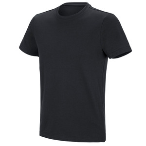 Personalizado OEM Logo gráfico en blanco acanalado cuello redondo de gran tamaño 100% algodón de peso pesado ropa de calle algodón camiseta de gran tamaño - Product Image 5