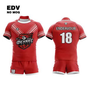 Venta al por mayor personalizado nuevo diseño ropa deportiva calidad práctica Rugby uniforme conjunto - Product Image 3