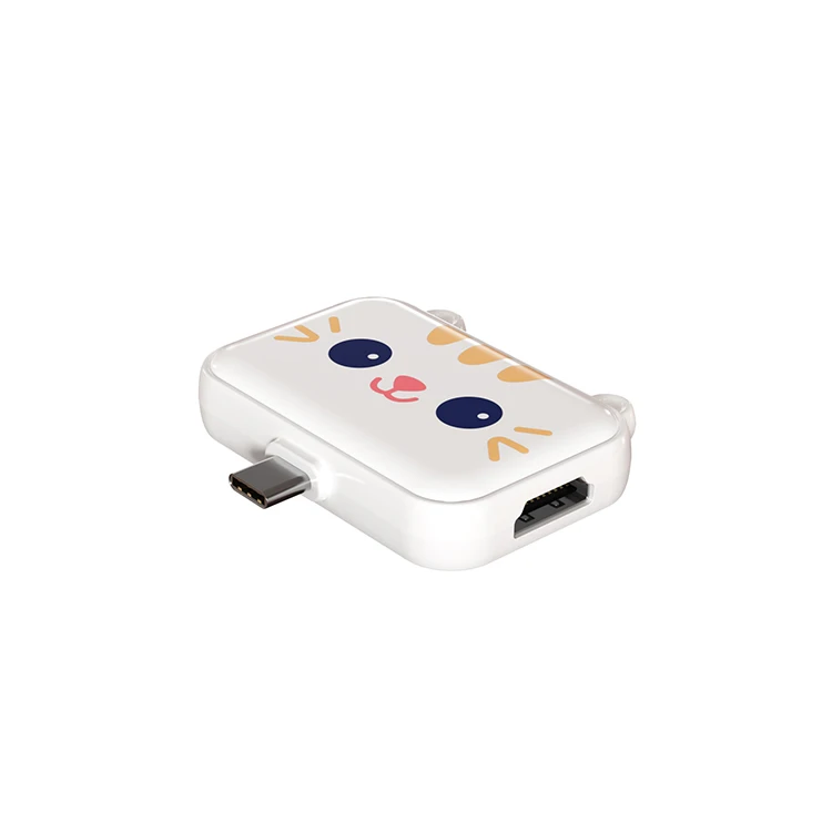 Slim and <strong>Cute</strong> <strong>USB</strong> C <strong>Hub</strong> Type C to Compatible USB3.0 PD 60w Charger Multi Splitter Adapter Dock for Smartphone